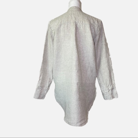 Jenni Kayne 100% Linen Tunic Top Women’s Small Lagenlook Button Front - Picture 3 of 8